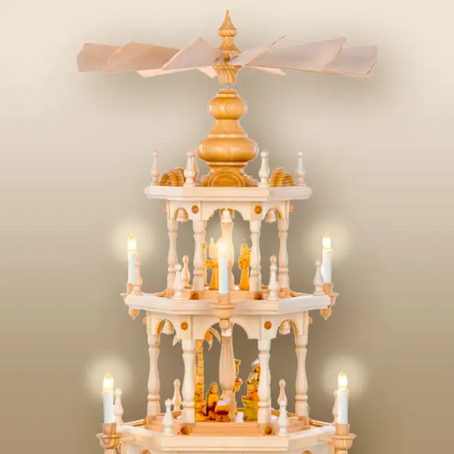 Grafik: Mehrstöckige Weihnachtspyramide