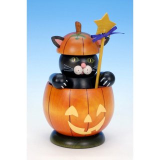 Christian Ulbricht Smoker cat in pumpkin