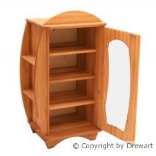 Drewart Puppenmöbel Holzbücherschrank klein