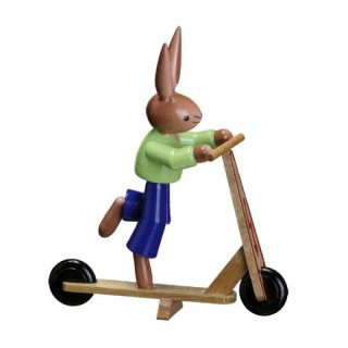 ESCO Hase grün mit Roller natur