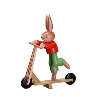 ESCO rabbit red with scooter nature
