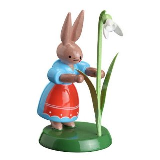 ESCO rabbit woman with snowdrop
