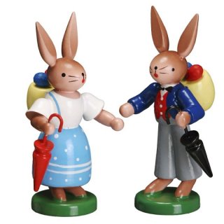 ESCO Hasenpärchen mit Schirm
