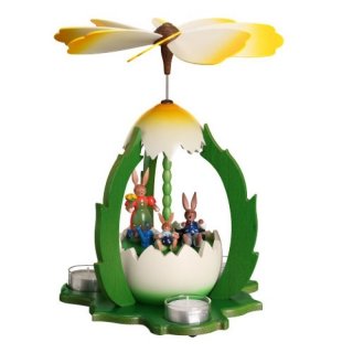 ESCO Osterpyramide Hasenfamilie im Ei