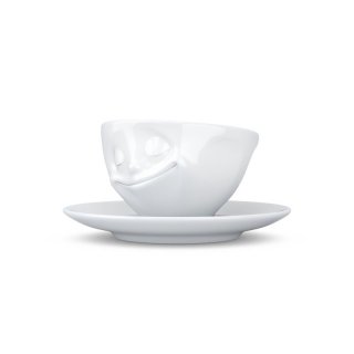 Espressotasse Glücklich weiß