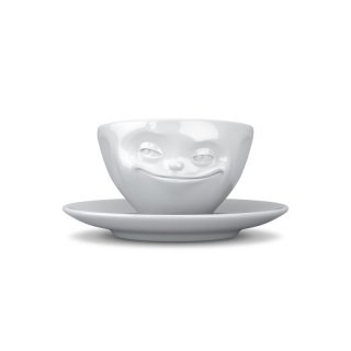 Espressotasse Grinsend weiß