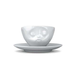 Espressotasse Küssend weiß