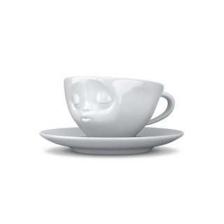 Espressotasse Küssend weiß