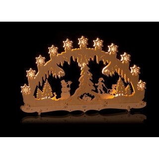 Geissler Lichterbogen Schlittenfahrer