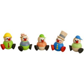 Hängefigruen Clowny 5er Satz, 4cm