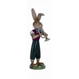 Holzkunst Gahlenz rabbit with trumpet