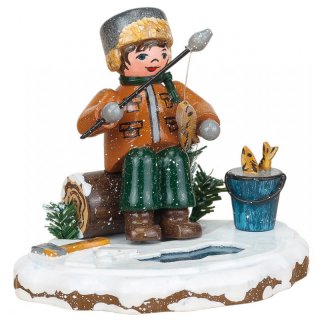 Hubrig winter kids ice fishing