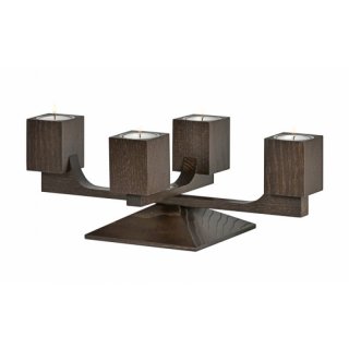 KWO Adventsleuchter Varius - mooreiche