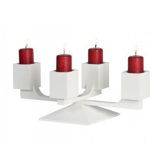 KWO Adventsleuchter Varius - weiß