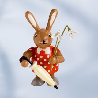 KWO Häsin mit Schneeglöckchen