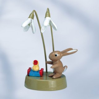 KWO rabbit with snowdrop
