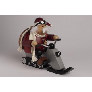 KWO Smoker Santa Claus on snowmobiling