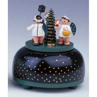 KWO music box angel with present small