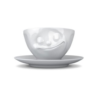 Kaffeetasse Glücklich weiß