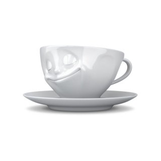 Kaffeetasse Glücklich weiß