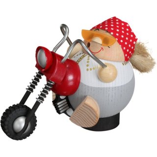 Kugelräucherfigur Bikerbiene