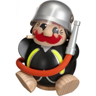 Kugelräucherfigur Feuerwehrmann