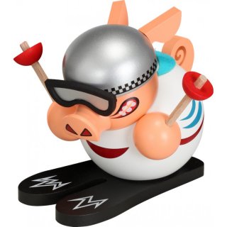Kugelräucherfigur Pistensau