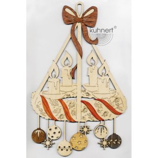 Kuhnert Fensterbild Adventskranz