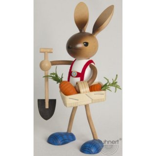 Kuhnert Hase als Möhrengärtner