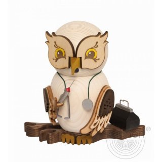Kuhnert Räucherfigur Eule Arzt