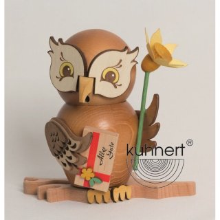 Kuhnert Räucherfigur Eule Gratulant