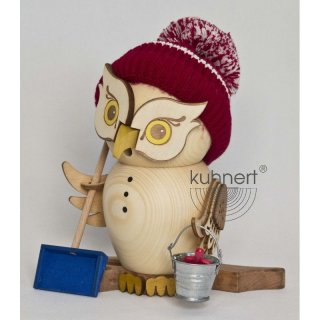 Kuhnert Räucherfigur Eule Schneefeger