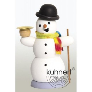 Kuhnert Räuchermann Schneemann mit Kerze