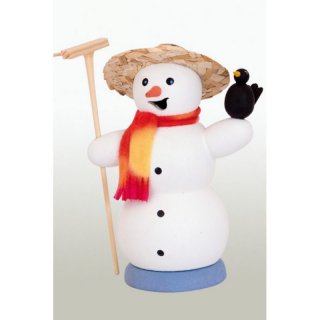 Kuhnert Räuchermann Schneemann mit Rabe