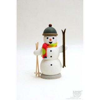 Kuhnert Räuchermann Schneemann mit Ski