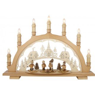 Lenk and son candle arch winter children