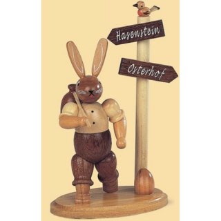 Müllr rabbit hiker at the signpost