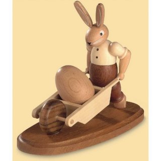 Müller Hase mit Schubkarre natur klein