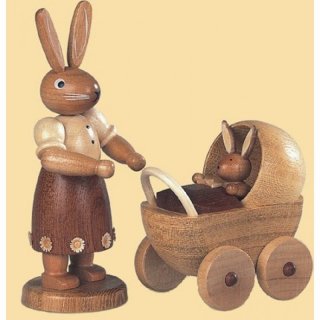 Müller Hasenmutter mit Kinderwagen