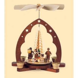 Müller Pyramide Erzgebirgsfiguren Spitzbogen
