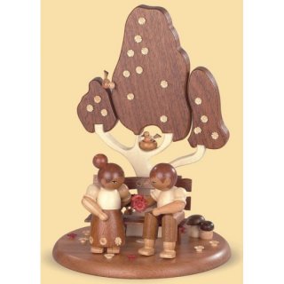 Müller music box motif plate love couple