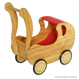 Puppenwagen aus Holz von Drewart