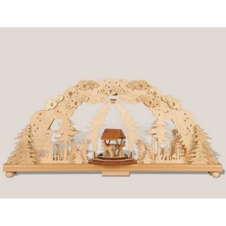 Rauta double candle arch forest clearing