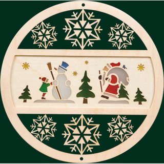 Richard Glässer Fensterbild Winterwald