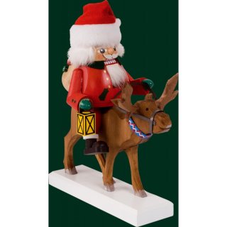 Richard Glässer nutcracker Santa on reindeer