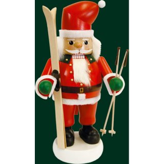 Richard Glässer Nussknacker Santa auf Skiern