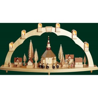 Richard Glässer Schwibbogen Seiffener Kirche