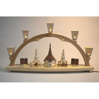Richard Glässer Schwibbogen Seiffener Kirche