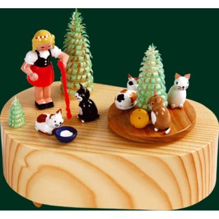 Richard Glässer Spieldose Katzen