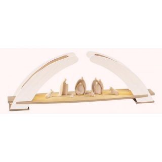 Saico LED candle arch solid white/nature